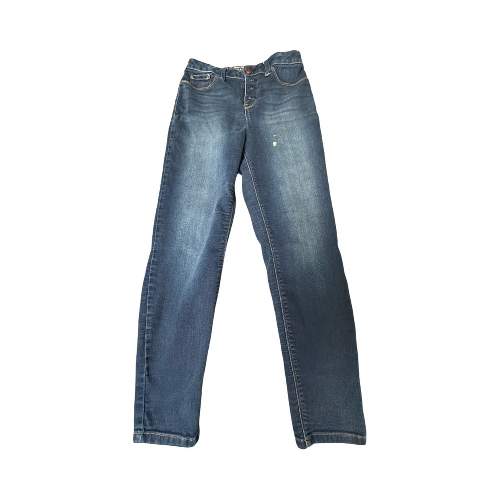 No Boundaries Jeans Womens 13 Blue High Rise Sculpting Skinny Button Fly